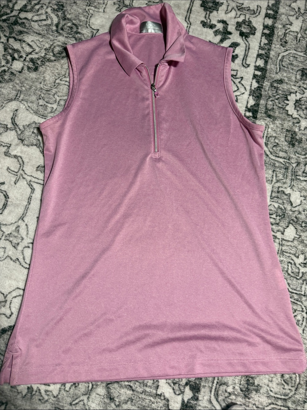 Callaway Sleeveless Half-Zip Golf Tank - Light Pink